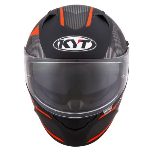 KYT NFR Logos Matt Orange Helmet 2