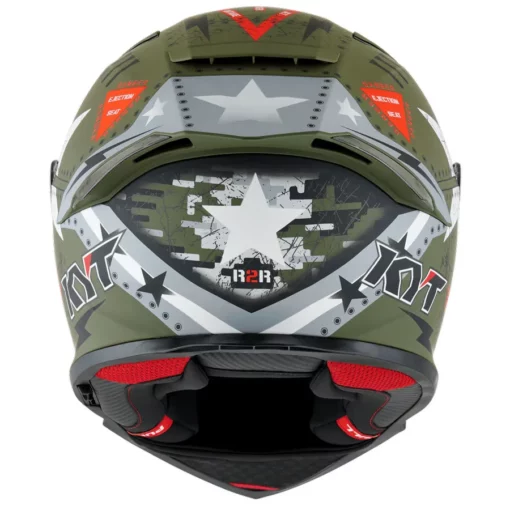 KYT R2R Pro Assault Matt Green Army Helmet 3