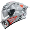 KYT R2R Pro Assault Matt Silver Helmet