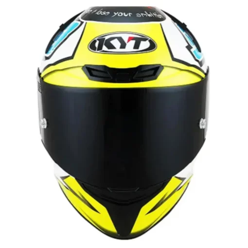 KYT TT Course 98 Bomb Yellow Helmet 6