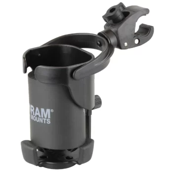 RAM Mounts Level Cup XL 32oz Drink Holder with RAM Mounts Tough Claw 2