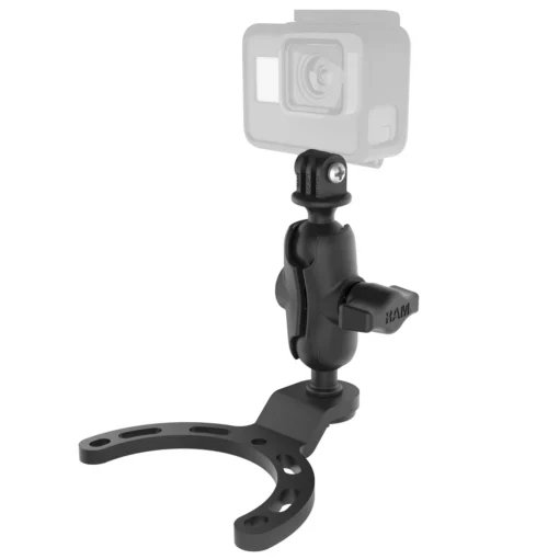 RAM Mounts Small Gas Tank Mount with Universal Action Camera Adapter
