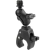 RAM Mounts Small Tough Claw Clamp Mount with Action Camera Adapter Aluminum Small ARM 2