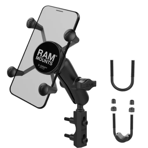 RAM Mounts X Grip Phone Mount with Motorcycle Brake Clutch Reservoir Base Aluminum Medium Arm
