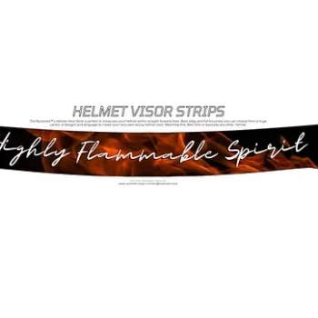 Raceorbit Highly Flammable Spirit Helmet Visor Strips (1)