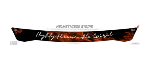 Raceorbit Highly Flammable Spirit Helmet Visor Strips (1)