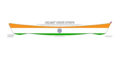 Raceorbit Indian Pride Helmet Visor Strips (1)