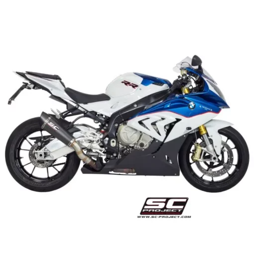 SC Project B20A 34C Conic Muffler with Carbon fiber end cap For BMW S 1000RR (2015 2016) 2