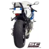 SC Project B20A 34C Conic Muffler with Carbon fiber end cap For BMW S 1000RR (2015 2016) 4