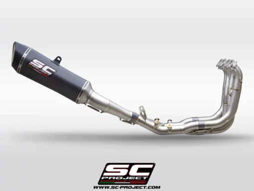 SC Project B33A TC93C Full Exhaust System 4 1 Titanium with Carbon SC1 R Muffler ( 350 mm ) for BMW S 1000 RR(2019 20)BS4 2