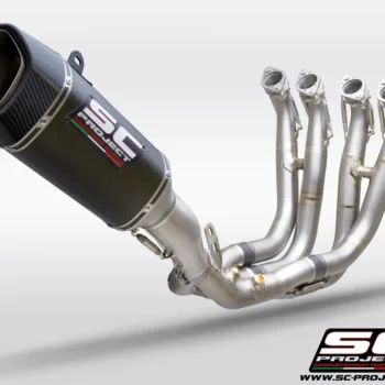 SC Project B33A TC93C Full Exhaust System 4 1 Titanium with Carbon SC1 R Muffler ( 350 mm ) for BMW S 1000 RR(2019 20)BS4