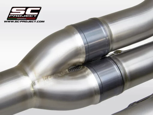 SC Project B33A TC93C Full Exhaust System 4 1 Titanium with Carbon SC1 R Muffler ( 350 mm ) for BMW S 1000 RR(2019 20)BS4 4