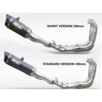 SC Project B33B TC90C Full Exhaust System 4 1 Titanium with Carbon SC1 R Muffler ( 250 mm ) for BMW S 1000 RR 2
