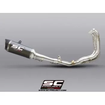 SC Project B33B TC90C Full Exhaust System 4 1 Titanium with Carbon SC1 R Muffler ( 250 mm ) for BMW S 1000 RR