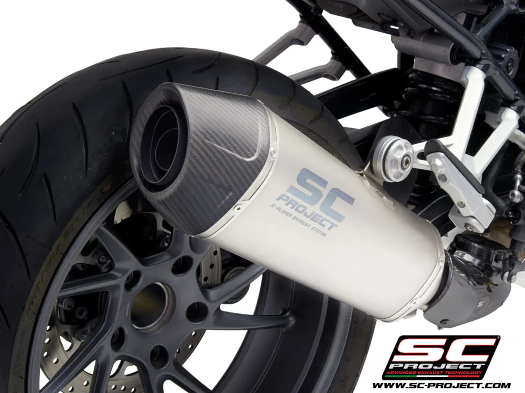 SC Project B35A 122T X Plorer II Muffler Titanium with Carbon fiber End Cap For BMW R 1250 R RS (BS4)
