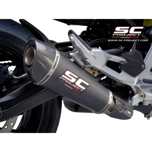 SC Project B36A MB34C Conic Muffler Carbon fiber with Carbon Fiber End Cap For BMW F 900 R (2020 2021) 2