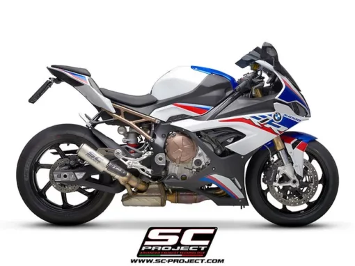 SC Project CR T B33A 50CR Muffler Carbon fiber with Titanium Mesh on exit muffler For for BMW S 1000 RR(2019 20)BS4 2