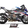 SC Project CR T B33A 50CR Muffler Carbon fiber with Titanium Mesh on exit muffler For for BMW S 1000 RR(2019 20)BS4 3