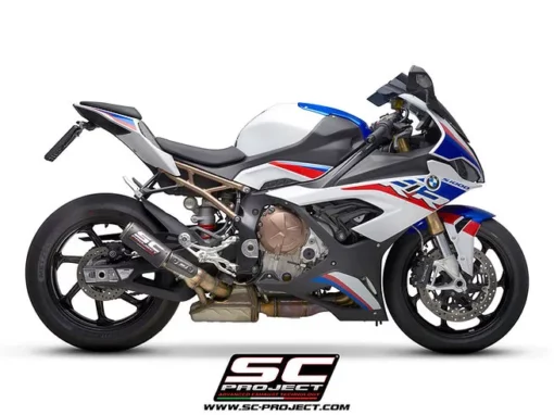 SC Project CR T B33A 50CR Muffler Carbon fiber with Titanium Mesh on exit muffler For for BMW S 1000 RR(2019 20)BS4 3