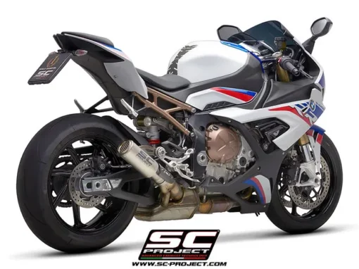 SC Project CR T B33A 50CR Muffler Carbon fiber with Titanium Mesh on exit muffler For for BMW S 1000 RR(2019 20)BS4 5