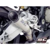 SC Project S1 B20A T41T Muffler Titanium with Carbon fiber end cap For BMW S 1000RR (2015 2016)