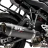 SC Project SC1 R B23A L91C Muffler Low Position Carbon fiber with Carbon fiber end cap For BMW S 1000XR (2017 2019)