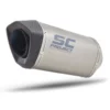 SC Project SC1 S B33B 124T Muffler Titanium With Carbon fiber end cap for BMW S 1000 RR