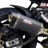 SC Project SC1 S B37A 124T Muffler Titanium with Carbon Fiber end cap For BMW S 1000XR (2020 2021) 3