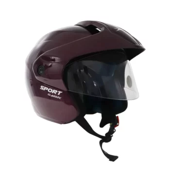 TVS Open Face Helmet Purple 2