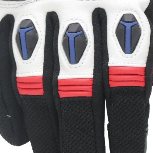 TVS Racing City Black White Riding Gloves 5