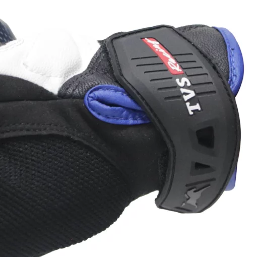 TVS Racing City Black White Riding Gloves 6