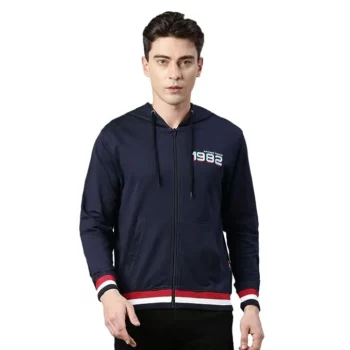 TVS Racing City Rider Hooded Navy Blue Sweatshirt