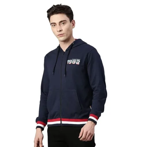 TVS Racing City Rider Hooded Navy Blue Sweatshirt 4