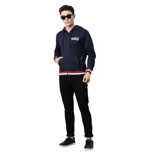 TVS Racing City Rider Hooded Navy Blue Sweatshirt 6