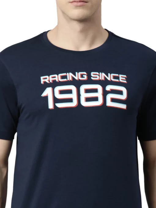 TVS Racing Classic Round Neck Navy Blue 1982 Tee Shirt 2
