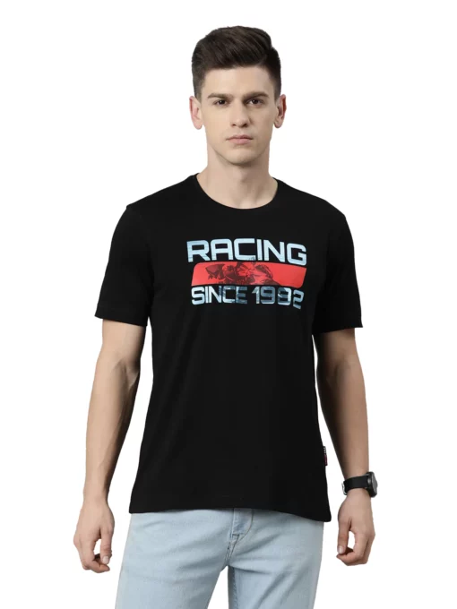 TVS Racing Lineage Round Neck Black 1982 Tee Shirt