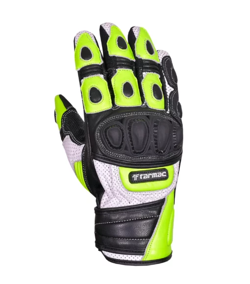 Tarmac Swift Black White Fluorescent Riding Gloves 2