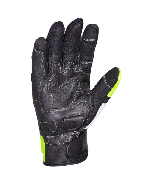 Tarmac Swift Black White Fluorescent Riding Gloves 3