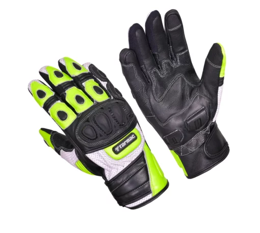 Tarmac Swift Black White Fluorescent Riding Gloves