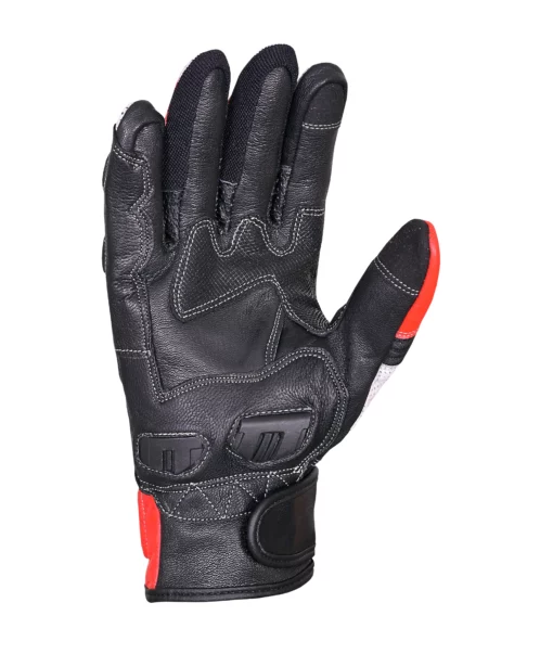 Tarmac Swift Black White Red Riding Gloves 3