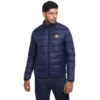 Royal Enfeild Down Quilted Navy Jacket