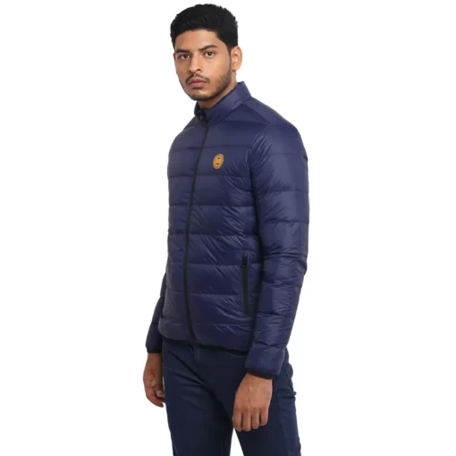 Royal Enfeild Down Quilted Navy Jacket 2