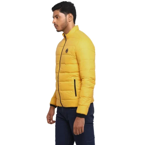 Royal Enfeild Down Quilted Yellow Jacket 3