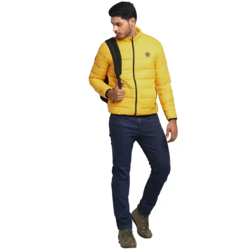 Royal Enfeild Down Quilted Yellow Jacket 5