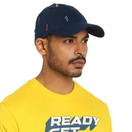 Royal Enfield All Over Embroidered Spark Navy Cap 3