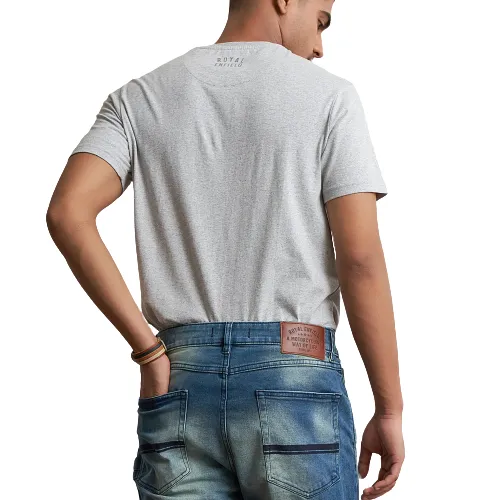 Royal Enfield Keep Riding Melenge Grey T shirt