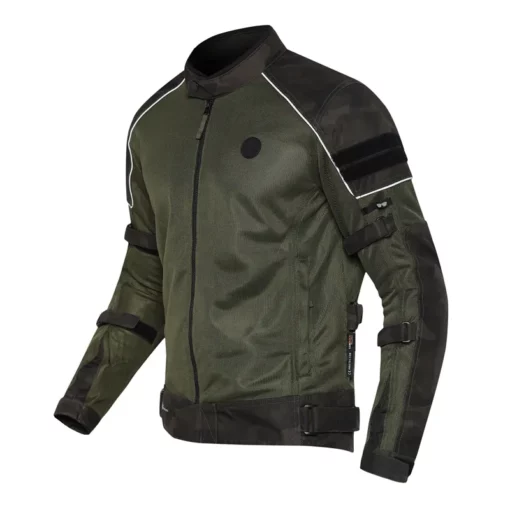 Royal Enfield Streetwind V3 Olive Riding Jacket|Custom Elements