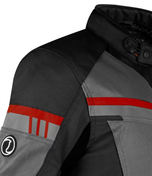 Rynox Stealth Air Pro Black Red Riding Jacket 3