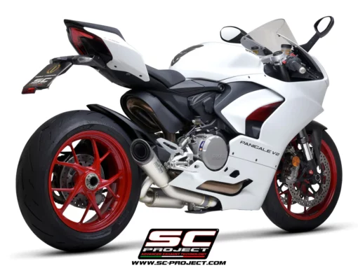 SC Project D35A LT41T Half system 2 1 with S1 Muffler for Ducati Panigale V2 (2020 2022) 3