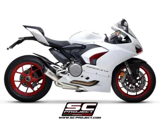 SC Project D35A LT41T Half system 2 1 with S1 Muffler for Ducati Panigale V2 (2020 2022) 4